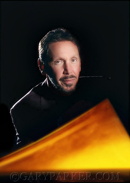Getting in to create a magazine cover of Larry Ellison, CEO of Oracle Corporation & one of the wealthiest Americans, was a challenge.  Larry has a reputation for being tough but was cordial on each occasion I photographed him.