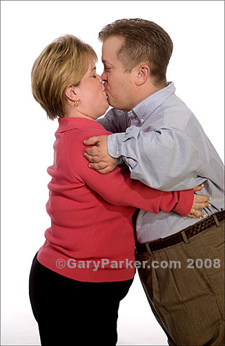 Rob and Amy Haines during their engagement.  Now married, both have Achondroplasia