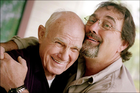 Alzheimer's patient with son