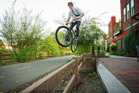 Forest Parker, a professional Fixed Gear Freestyle athlete, sponsored by LDG and Royale