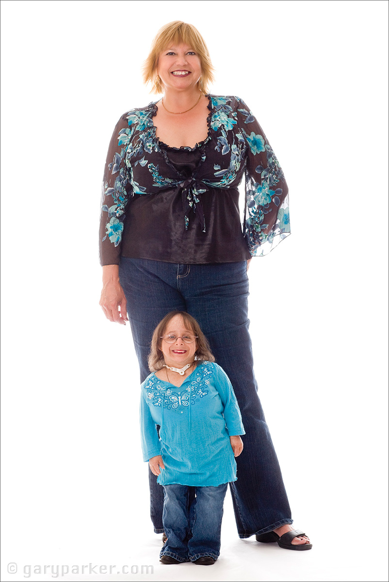 Stephanie Mayhugh, born with Primordial Dwarfism, at 31, with mother Patric...