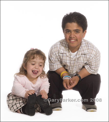 Emmalia (Emma) Razis Ibarra with brother Basil Alsougi.  Both have Achondroplastic Dwarfism.
