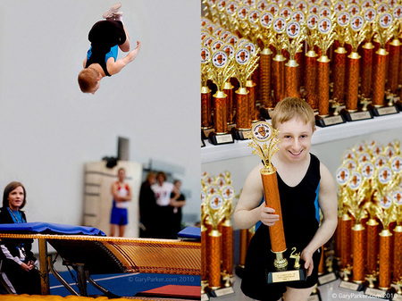 Brad shows off the form which made him STATE CHAMPION in Illinois for his floor exercise routine.  Brad's diminutive physiology & extreme musculature make him an astonishing athlete, perhaps one of the quickest men on Earth, physicists have hypothesized. 