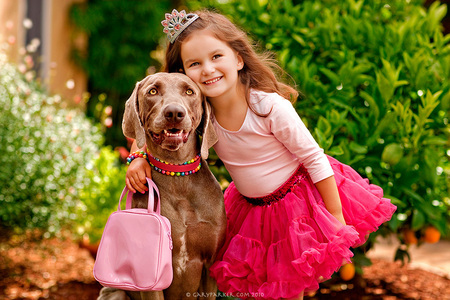 Autumn and her Weimaraner for BUSTER BROWN SHOES...  To see samples from Gary's CatDogPhotography.com website CLICK HERE