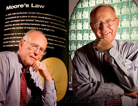 Intel Co-Founder Gordon Moore - currently Chairman Emeritus -  Author of "Moore's Law" & creator of the Integrated Circuit.  When asked what he enjoys when not being a technology icon and philanthropist, Gordon said, "I go fishing!"