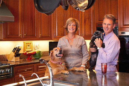 Ray O'Connor, CEO & President of Topcon Positioning Systems, as well as Chairman of Topcon Europe, at home with family. 