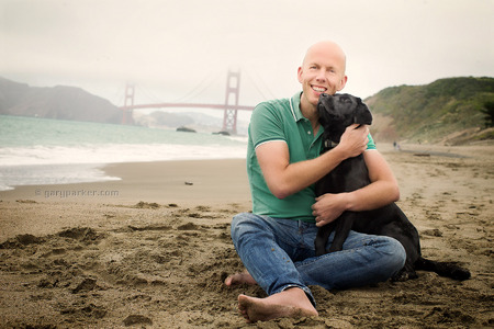 Arjan with Mickey, his mellow therapy dog, a black Labrador Retriever...
Click Here for Gary Parker's COMPLETE KidCatDog website
