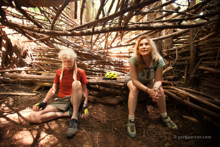 Redwood hut meditation center...