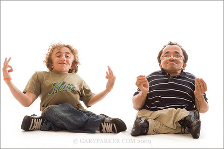 Adam Sanders, left, and James Grant each have a rare type of dwarfism called Osteogenesis Imperfecta, sometimes known as Brittle Bone Disease.