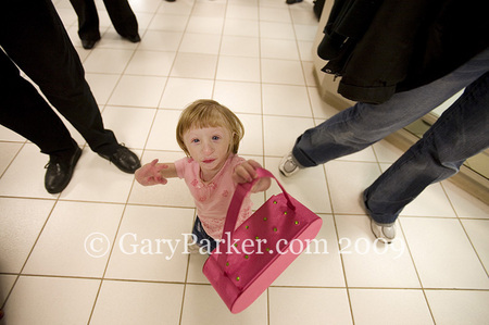 Kenadie (age 4) little shopper